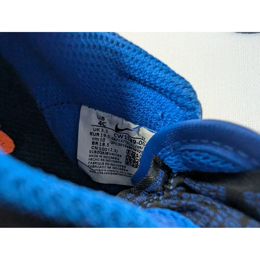 Nike Dunk Low TD Sz 4C Hyper Cobalt‎ Black White Toddler Sneakers CW1589-001
